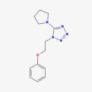 molecular formula C13H17N5O B6982032 1-(2-Phenoxyethyl)-5-pyrrolidin-1-yltetrazole 