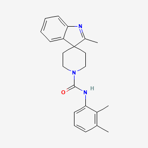 molecular formula C22H25N3O B6982068 N-(2,3-dimethylphenyl)-2-methylspiro[indole-3,4'-piperidine]-1'-carboxamide 