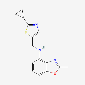 N-[(2-cyclopropyl-1,3-thiazol-5-yl)methyl]-2-methyl-1,3-benzoxazol-4-amine