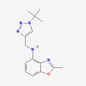 N-[(1-tert-butyltriazol-4-yl)methyl]-2-methyl-1,3-benzoxazol-4-amine