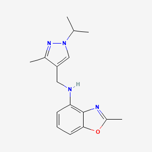 2-methyl-N-[(3-methyl-1-propan-2-ylpyrazol-4-yl)methyl]-1,3-benzoxazol-4-amine