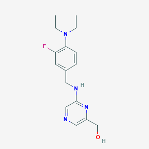 [6-[[4-(Diethylamino)-3-fluorophenyl]methylamino]pyrazin-2-yl]methanol