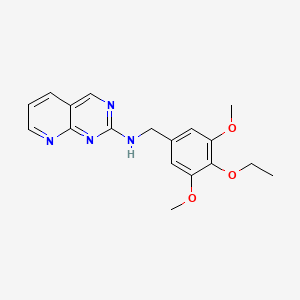 N-[(4-ethoxy-3,5-dimethoxyphenyl)methyl]pyrido[2,3-d]pyrimidin-2-amine