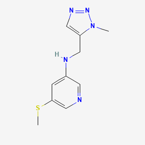 5-methylsulfanyl-N-[(3-methyltriazol-4-yl)methyl]pyridin-3-amine