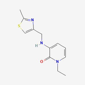 1-Ethyl-3-[(2-methyl-1,3-thiazol-4-yl)methylamino]pyridin-2-one