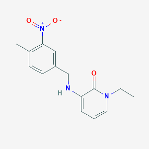 1-Ethyl-3-[(4-methyl-3-nitrophenyl)methylamino]pyridin-2-one