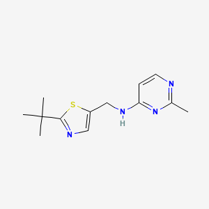 N-[(2-tert-butyl-1,3-thiazol-5-yl)methyl]-2-methylpyrimidin-4-amine