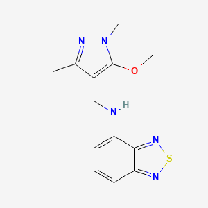 N-[(5-methoxy-1,3-dimethylpyrazol-4-yl)methyl]-2,1,3-benzothiadiazol-4-amine