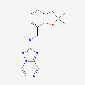 N-[(2,2-dimethyl-3H-1-benzofuran-7-yl)methyl]-[1,2,4]triazolo[1,5-a]pyrazin-2-amine