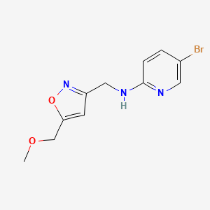 5-bromo-N-[[5-(methoxymethyl)-1,2-oxazol-3-yl]methyl]pyridin-2-amine