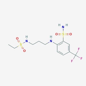 2-[3-(Ethylsulfonylamino)propylamino]-5-(trifluoromethyl)benzenesulfonamide