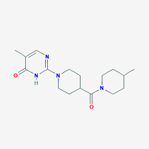 5-methyl-2-[4-(4-methylpiperidine-1-carbonyl)piperidin-1-yl]-1H-pyrimidin-6-one