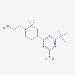 2-[4-(4-Amino-6-tert-butyl-1,3,5-triazin-2-yl)-2,2-dimethylpiperazin-1-yl]ethanol