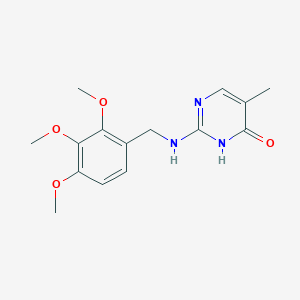 molecular formula C15H19N3O4 B6982481 5-methyl-2-[(2,3,4-trimethoxyphenyl)methylamino]-1H-pyrimidin-6-one 