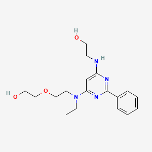 2-[[6-[Ethyl-[2-(2-hydroxyethoxy)ethyl]amino]-2-phenylpyrimidin-4-yl]amino]ethanol