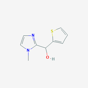 molecular formula C9H10N2OS B069825 (1-methyl-1H-imidazol-2-yl)(2-thienyl)methanol CAS No. 191021-14-4