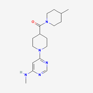 [1-[6-(Methylamino)pyrimidin-4-yl]piperidin-4-yl]-(4-methylpiperidin-1-yl)methanone