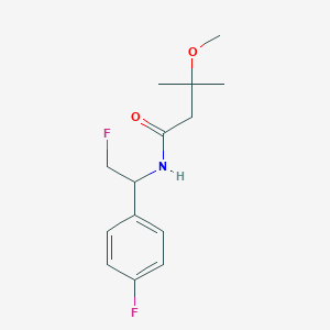 N-[2-fluoro-1-(4-fluorophenyl)ethyl]-3-methoxy-3-methylbutanamide