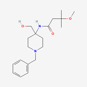 N-[1-benzyl-4-(hydroxymethyl)piperidin-4-yl]-3-methoxy-3-methylbutanamide