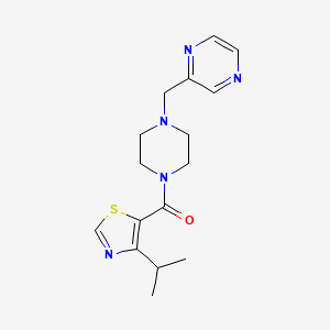 (4-Propan-2-yl-1,3-thiazol-5-yl)-[4-(pyrazin-2-ylmethyl)piperazin-1-yl]methanone