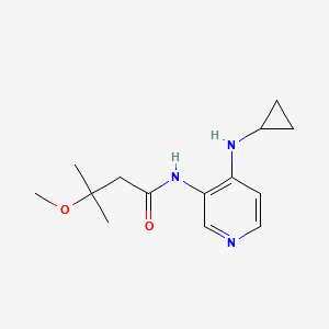 N-[4-(cyclopropylamino)pyridin-3-yl]-3-methoxy-3-methylbutanamide