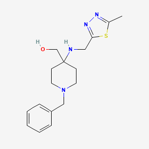 [1-Benzyl-4-[(5-methyl-1,3,4-thiadiazol-2-yl)methylamino]piperidin-4-yl]methanol