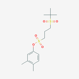 (3,4-Dimethylphenyl) 3-tert-butylsulfonylpropane-1-sulfonate