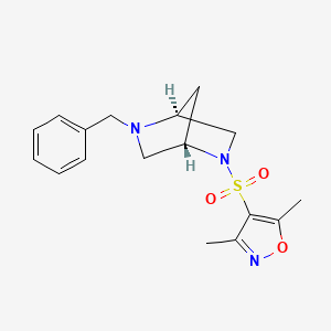 4-[[(1S,4S)-5-benzyl-2,5-diazabicyclo[2.2.1]heptan-2-yl]sulfonyl]-3,5-dimethyl-1,2-oxazole