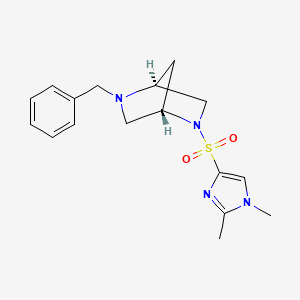 (1S,4S)-2-benzyl-5-(1,2-dimethylimidazol-4-yl)sulfonyl-2,5-diazabicyclo[2.2.1]heptane