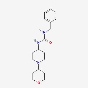 1-Benzyl-1-methyl-3-[1-(oxan-4-yl)piperidin-4-yl]urea