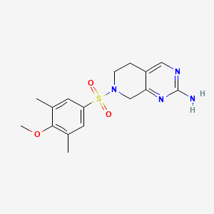 molecular formula C16H20N4O3S B6982821 7-(4-methoxy-3,5-dimethylphenyl)sulfonyl-6,8-dihydro-5H-pyrido[3,4-d]pyrimidin-2-amine 