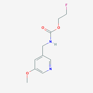 molecular formula C10H13FN2O3 B6982823 2-fluoroethyl N-[(5-methoxypyridin-3-yl)methyl]carbamate 