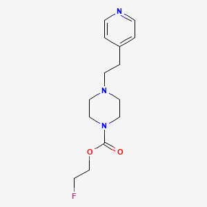 2-Fluoroethyl 4-(2-pyridin-4-ylethyl)piperazine-1-carboxylate