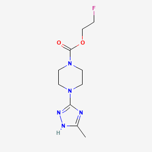 2-fluoroethyl 4-(5-methyl-1H-1,2,4-triazol-3-yl)piperazine-1-carboxylate