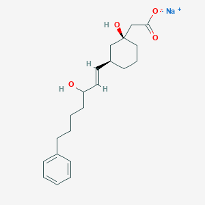 1-Hydroxy-3-(3-hydroxy-7-phenyl-1-hepten-1-yl)-1-cyclohexane acetate sodium salt