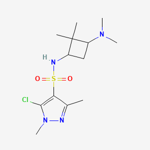 5-chloro-N-[3-(dimethylamino)-2,2-dimethylcyclobutyl]-1,3-dimethylpyrazole-4-sulfonamide