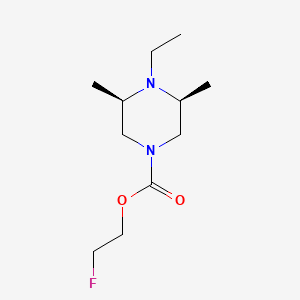 2-fluoroethyl (3R,5S)-4-ethyl-3,5-dimethylpiperazine-1-carboxylate