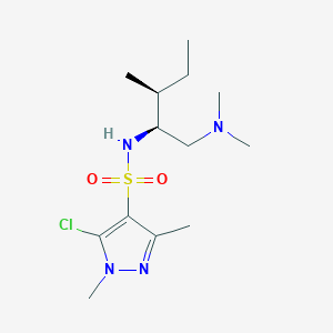 5-chloro-N-[(2S,3S)-1-(dimethylamino)-3-methylpentan-2-yl]-1,3-dimethylpyrazole-4-sulfonamide