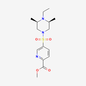 methyl 5-[(3S,5R)-4-ethyl-3,5-dimethylpiperazin-1-yl]sulfonylpyridine-2-carboxylate