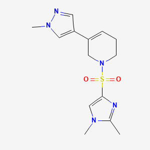 1-(1,2-dimethylimidazol-4-yl)sulfonyl-5-(1-methylpyrazol-4-yl)-3,6-dihydro-2H-pyridine