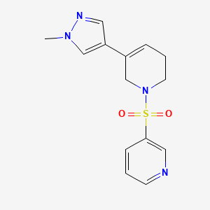 3-[[5-(1-methylpyrazol-4-yl)-3,6-dihydro-2H-pyridin-1-yl]sulfonyl]pyridine