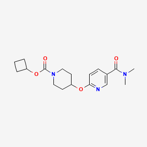 Cyclobutyl 4-[5-(dimethylcarbamoyl)pyridin-2-yl]oxypiperidine-1-carboxylate