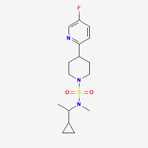 N-(1-cyclopropylethyl)-4-(5-fluoropyridin-2-yl)-N-methylpiperidine-1-sulfonamide