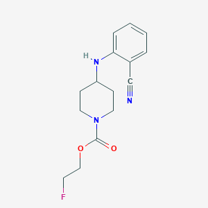 2-Fluoroethyl 4-(2-cyanoanilino)piperidine-1-carboxylate