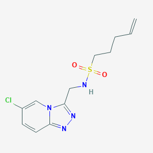 N-[(6-chloro-[1,2,4]triazolo[4,3-a]pyridin-3-yl)methyl]pent-4-ene-1-sulfonamide