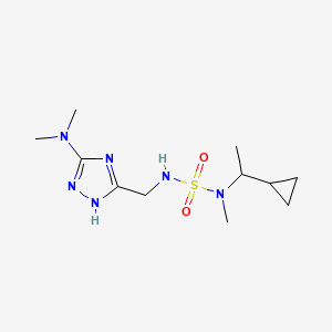 5-[[[1-cyclopropylethyl(methyl)sulfamoyl]amino]methyl]-3-(dimethylamino)-1H-1,2,4-triazole