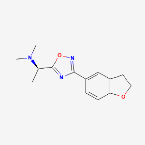 (1R)-1-[3-(2,3-dihydro-1-benzofuran-5-yl)-1,2,4-oxadiazol-5-yl]-N,N-dimethylethanamine