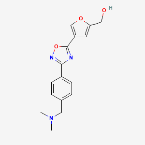 [4-[3-[4-[(Dimethylamino)methyl]phenyl]-1,2,4-oxadiazol-5-yl]furan-2-yl]methanol