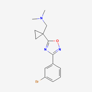 1-[1-[3-(3-bromophenyl)-1,2,4-oxadiazol-5-yl]cyclopropyl]-N,N-dimethylmethanamine