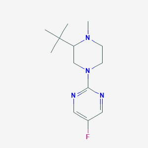 molecular formula C13H21FN4 B6983469 2-(3-Tert-butyl-4-methylpiperazin-1-yl)-5-fluoropyrimidine 